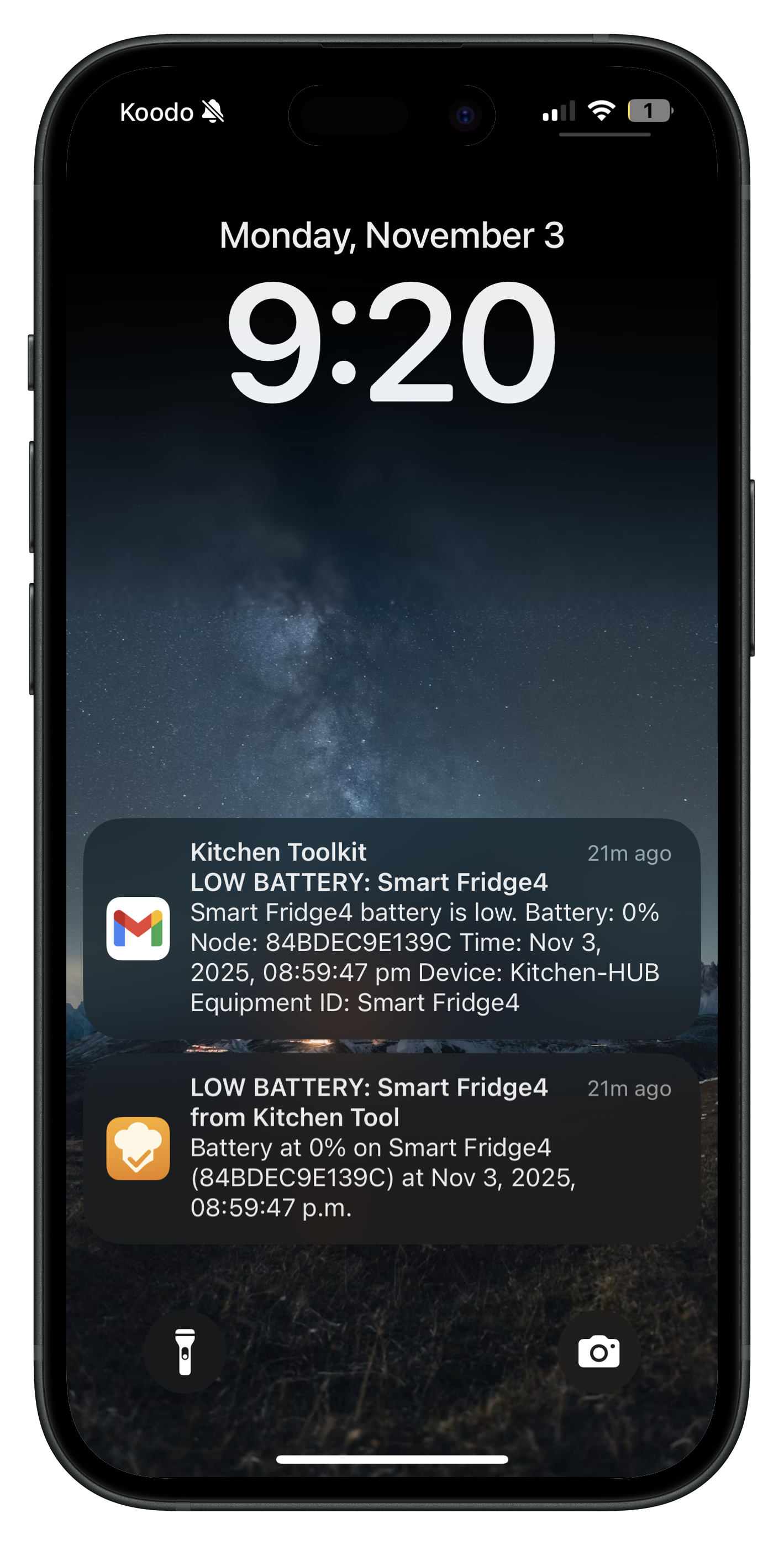 Alerts preview